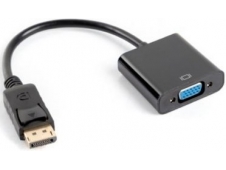 ADAPTADOR LANBERG DISPLAYPORT A VGA 20CM NEGRO AD-0002-BK  