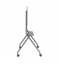 AISENS Soporte De Suelo Pro Con Rueda, 1 Bandeja Para Pantalla Interactiva/TV 120kg De 50-86, Negro