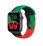 Apple MUQ73ZM/A Accesorios para dispositivos vestibles inteligentes Grupo de rock Negro, Verde, Rojo Fluoroelastómero