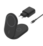 Belkin BoostCharge Auriculares, Smartphone Negro USB Cargador inalámbrico Carga rápida Interior