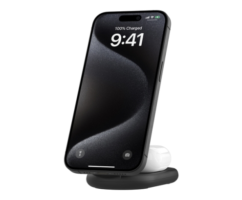 Belkin BoostCharge Auriculares, Smartphone Negro USB Cargador inalámbrico Carga rápida Interior