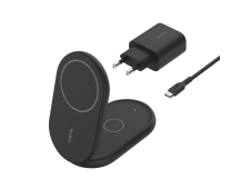 Belkin BoostCharge Auriculares, Smartphone Negro USB Cargador inalámb...