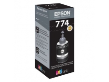 BOTELLA TINTA EPSON T7741 140ML COMPATIBLE CON ECOTANK ET-4550 NEGRA C...