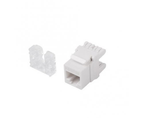 CONECTOR LANBERG KEYSTONE RJ45 HEMBRA EXTERNO LSA INTERNO UTP CAT 6 180º PARA CABLES 22 26AWG KSU6-1000