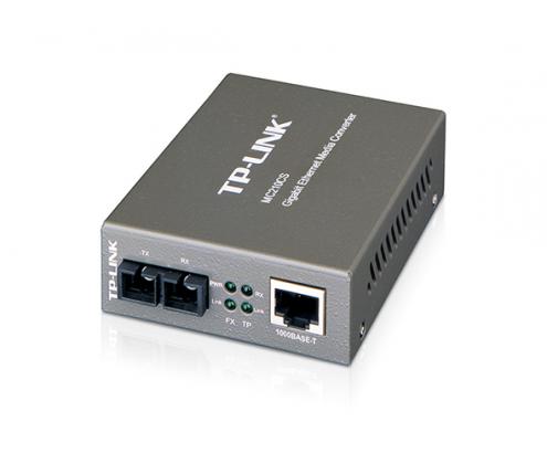 CONVERTIDOR RJ45 GIGABIT A FIBRA TP-LINK MONOMODO MC210CS