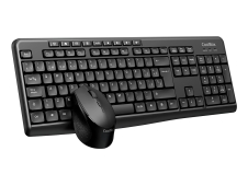 CoolBox Kit Teclado inalámbrico de membrana español con ratón ergon...
