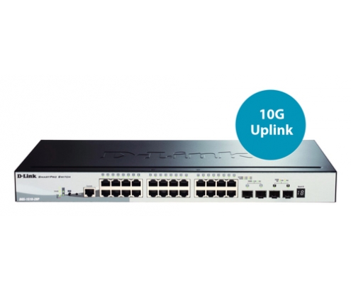 D-Link DGS-1510-28P switch Gestionado L3 Gigabit Ethernet (10/100/1000) EnergÍa sobre Ethernet (PoE) Negro