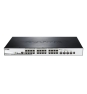 D-Link DGS-1510-28XMP Gestionado L2/L3 Gigabit Ethernet (10/100/1000) Energía sobre Ethernet (PoE) Negro, Gris