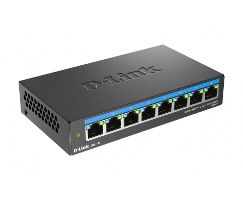 D-Link DMS-108 No administrado L2 2.5G Ethernet (100/1000/2500) Negro