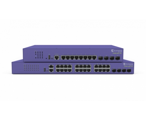 Extreme networks ExtremeSwitching X435 Gestionado Gigabit Ethernet (10/100/1000) EnergÍa sobre Ethernet (PoE) Violeta