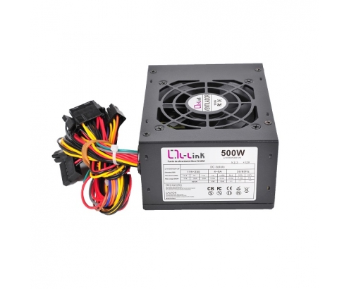 FUENTE ALIMENTACION L-LINK 500W SFX LL-PS-MICRO-500-CAB