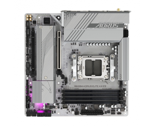 Gigabyte B650M AORUS ELITE AX ICE placa base AMD B650 Zócalo AM5 micro ATX