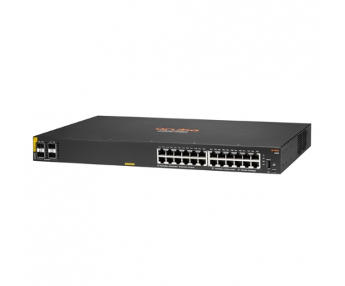 Hewlett Packard Enterprise Aruba 6100 PoE 4SFP+ 370W Gestionado L3 Gigabit 10G (10/100/1000) EnergÍa sobre Ethernet (PoE) 1U Negro