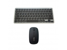 iggual IGG316917+IGG316771 teclado Bluetooth QWERTY Gris