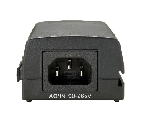 INJECTOR DE CORRIENTE LEVELONE POE PD PASA DATOS Y ALIMENTACION POR EL MISMO CABLE NEGRO POI-2001