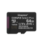 Kingston Technology 64GB microSDXC Canvas Select Plus Gen3 100MB/s A1 (Incluye adaptador de SD)