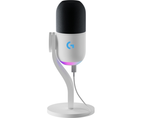 Logitech G Yeti GX, micrófono dinámico RGB con LIGHTSYNC para gaming, micrófono USB para streaming, supercardioide, Plug and Play USB para PC/Mac -