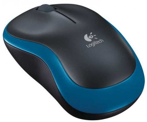 LOGITECH M185 RATON WIRELESS NEGRO-AZUL 910-002236