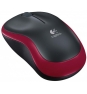 LOGITECH M185 RATON WIRELESS NEGRO-ROJO 910-002237 