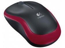 LOGITECH M185 RATON WIRELESS NEGRO-ROJO 910-002237 