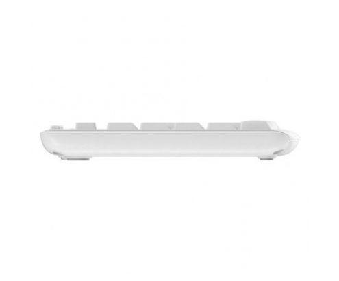 Logitech silent touch teclado y raton inalambrico 2.4ghz nano receptor USB alcance 10m blanco 920-009822