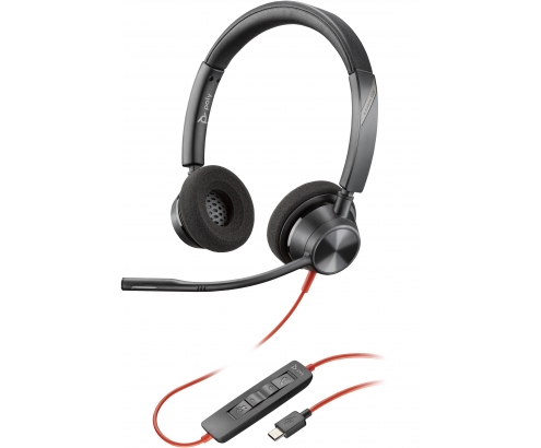 POLY 8X219AA auricular y casco Auriculares Alámbrico Diadema Oficina/Centro de llamadas USB Tipo C Negro