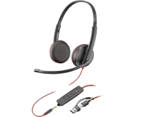 POLY Auriculares Blackwire 3225 estéreo USB-C + conector de 3,5 mm + ...