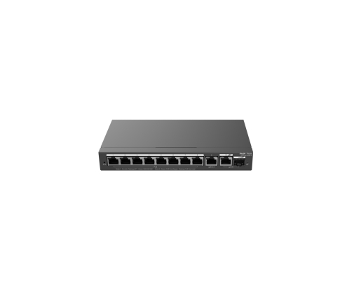 Ruijie Networks RG-ES210GS-P switch Gestionado L2 Gigabit Ethernet (10/100/1000) Energía sobre Ethernet (PoE) Negro