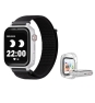 SaveFamily SaveWatch Plus Reloj + Protector GPS y Llamadas 4G Blanco Pulsera Tela Negra
