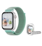 SaveFamily SaveWatch Plus Reloj + Protector GPS y Llamadas 4G Blanco Pulsera Tela OceanVerde