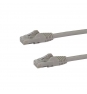 StarTech.com Cable de 1m Gris de Red Gigabit Cat6 Ethernet RJ45 sin Enganche - Snagless -N6PATC1MGR