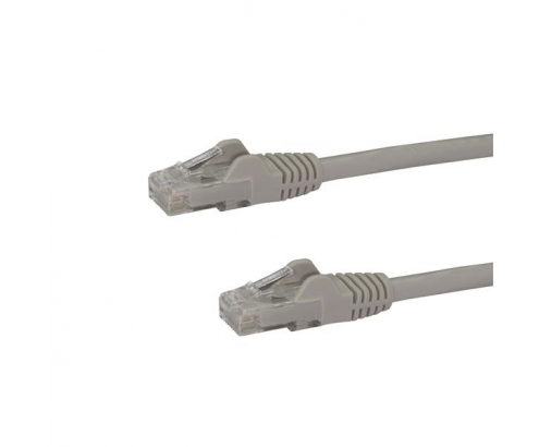 StarTech.com Cable de 1m Gris de Red Gigabit Cat6 Ethernet RJ45 sin Enganche - Snagless -N6PATC1MGR