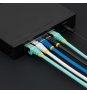 StarTech.com Cable de 7m de Red Ethernet CAT6a - Aguamarina - Low Smoke Zero Halogen (LSZH) - 10GbE - 500MHz - PoE++ de 100W - Snagless sin Pestillo -