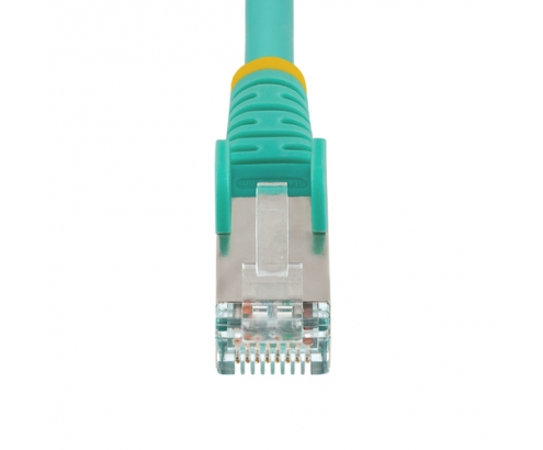 StarTech.com Cable de 7m de Red Ethernet CAT6a - Aguamarina - Low Smoke Zero Halogen (LSZH) - 10GbE - 500MHz - PoE++ de 100W - Snagless sin Pestillo -