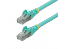 StarTech.com Cable de 7m de Red Ethernet CAT6a - Aguamarina - Low Smok...