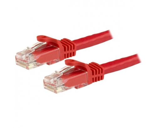 StarTech.com Cable de red Cat6 Ethernet RJ45 sin Enganches UTP 24AWG - 1.5m Rojo 