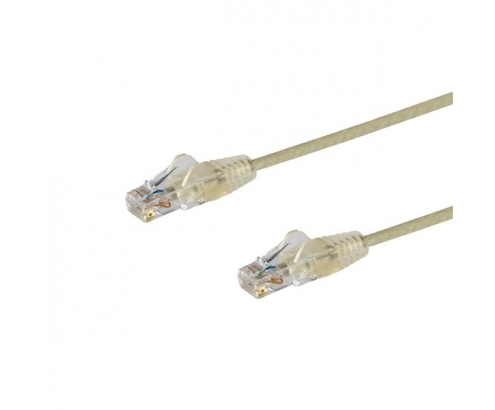 StarTech.com Cable de red Cat6 UTP Delgado con Conectores RJ45 sin Enganches - 3m Gris