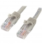StarTech.com Cable de Red de 0,5m Gris Cat5e Ethernet RJ45 sin Enganches