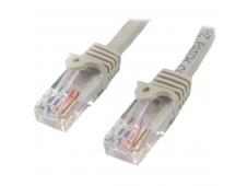 StarTech.com Cable de Red de 0,5m Gris Cat5e Ethernet RJ45 sin Enganch...