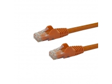 StarTech.com Cable de Red de 0,5m Naranja Cat6 UTP Ethernet Gigabit RJ...