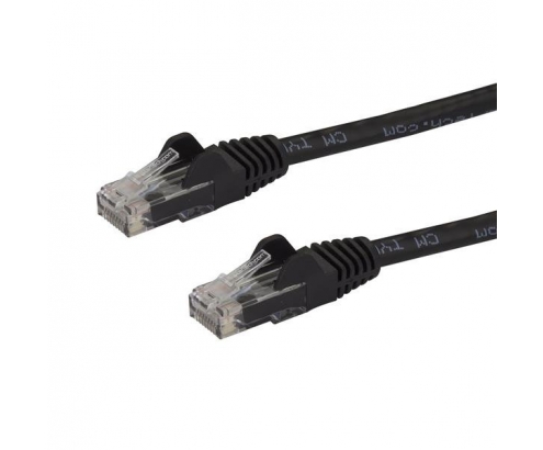 StarTech.com Cable de Red Ethernet Snagless Sin Enganches Cat 6 Cat6 Gigabit 5m - Negro - N6PATC5MBK
