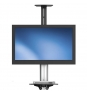 StarTech.com Carro de Transporte para Televisor de 32 a 70 Pulgadas - Carrito AV Móvil Mesa Rodante para TV VESA con Ajuste de un Toque Negro