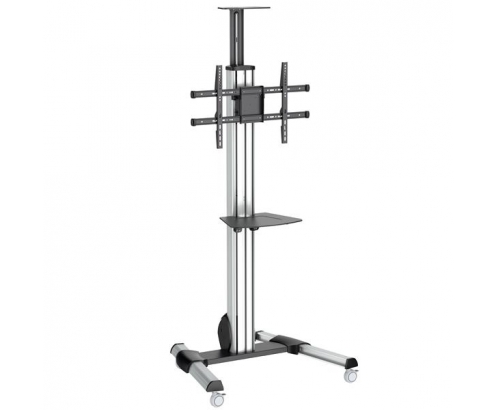 StarTech.com Carro de Transporte para Televisor de 32 a 70 Pulgadas - Carrito AV Móvil Mesa Rodante para TV VESA con Ajuste de un Toque Negro