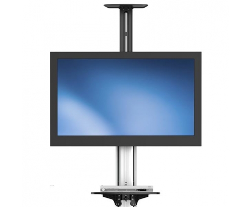 StarTech.com Carro de Transporte para Televisor de 32 a 70 Pulgadas - Carrito AV Móvil Mesa Rodante para TV VESA con Ajuste de un Toque Negro