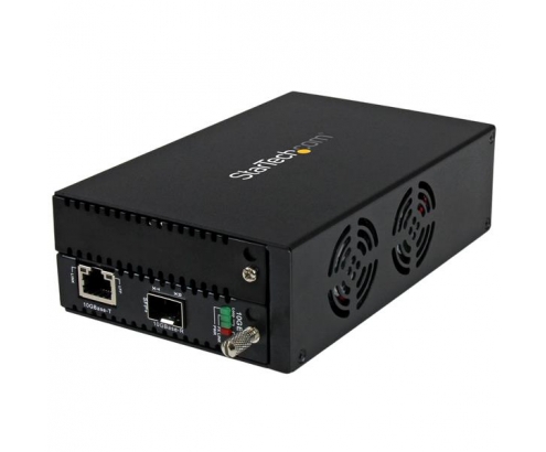 StarTech.com Conversor de Medios Ethernet de Cobre a Fibra de 10 Gigabits - Gestionado - con SFP+ Abierto