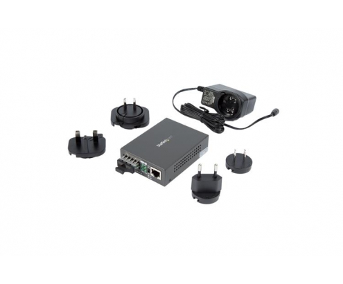 StarTech.com MCMGBSCSM10 convertidor de medio 1000 Mbit/s 1310 nm Monomodo Negro