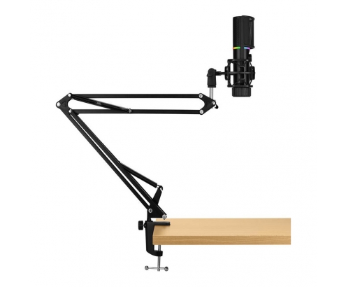 Streamplify Microfono MIC RGB USB-A Negro + brazo incluido