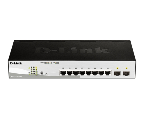 SWITCH D-LINK DGS-1210-10P/E 8PTOS RJ45 + 2 SFP 10/100/1000