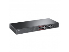 SWITCH TP-LINK TL-SL1218MP 16PTOS 10/100 2 PTOS GIGABIT POE NEGRO TL-S...
